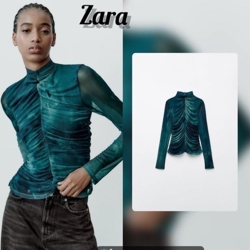 ZARA Tulle long sleeve top 8984/469